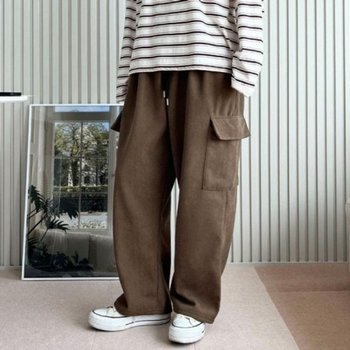 베텔 방한 코듀로이 스타일 카고 벌룬 팬츠 바지 겨울