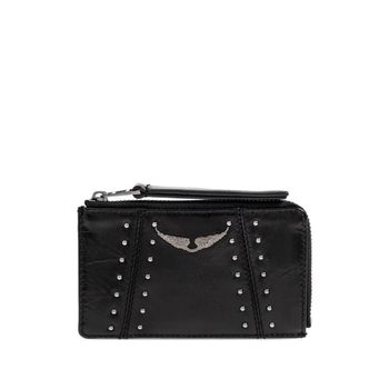 스터드 윙스 디테일 레더 지갑 148676558