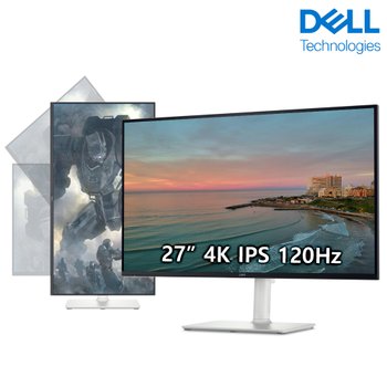 DELL S 27 모니터 S2725QS 4K UHD IPS 120Hz 피벗 스피커 3년품질보증