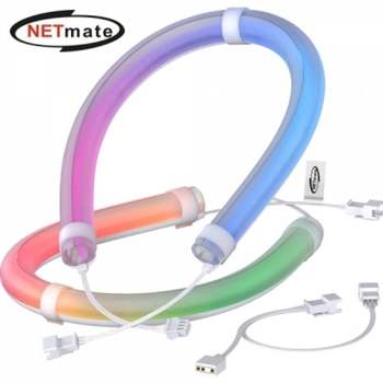 강자 787MVN41 넷메이트 수냉쿨러용 ARGB 튜브 커버 330mm(2PACK) (EZDIY-FAB) NM-DPI1293