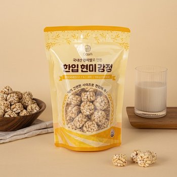더오담 한입 현미 강정 100g 12봉 국산 현미 쌀과자
