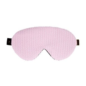 twiddle knit sleep mask_pink