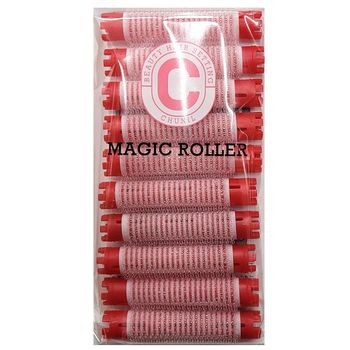 미용실 비용부담 셀프 파마용 매직롯드 10P 레드 3호