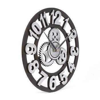 TBZ 인테리어 무소음 실버 태엽 벽시계 50cm 신혼집선물