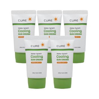 김정문알로에 큐어 워터 스플래쉬 쿨링 선크림 40ml(SPF50+) 5개 Ss (S40705115)