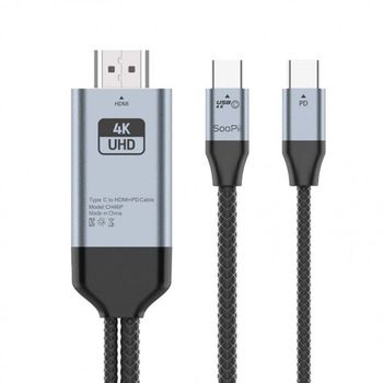 PD 100W 충전 USB C타입 to HDMI 4K TV연결 미러링 케