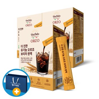 비타돌체 유기농 오르조 액상 보리차 원액 진액 임산부 커피 워터 3박스 (쇼핑백)