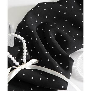 패션스타트 울피치 크레이프 미니도트 은하수_블랙 (71027)