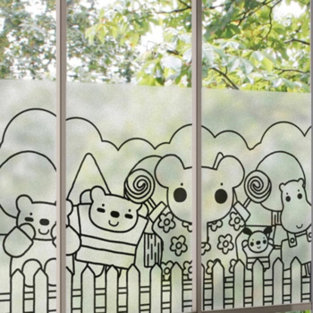 [뭉키데코] 고급칼라안개시트_BST-041_엘리와친구들_울타리안에서(라인아트)(180x90cm) (2941352)