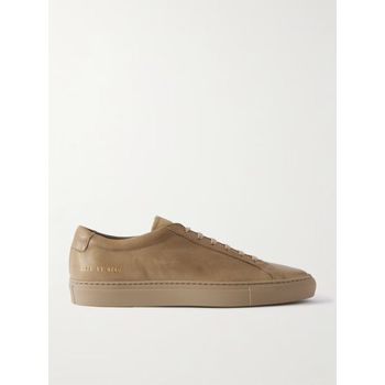 25 FW  Taupe Achilles Premium Leather Sneakers TP567387977 148240853