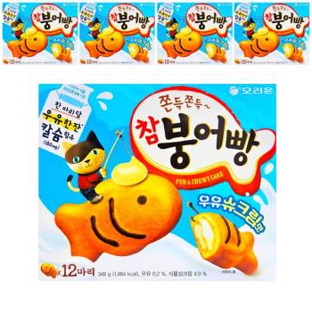 오리온 참붕어빵 우유 슈크림맛 348g 5개 (S51037335)