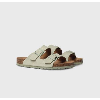 [해외] [TONIPONS - GHANA QT] 토니폰즈 스웨이드 버클 스트랩 뮬 샌들 슬리퍼 MENTA 민트