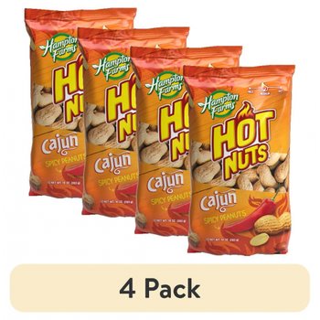 [해외] 햄튼 팜스 (4팩) 햄튼 팜스 핫 앤 스파이시 케이준 피넛, 284g