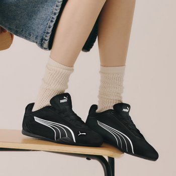 [폴더 고양스타필드점} 푸마 캐치 솔레일 스웨이드 블랙 화이트 / 40395503