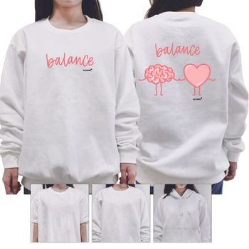 키밍 맨투맨 후드티 balance 워라벨 티셔츠