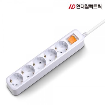 HM-16-53 접지 멀티코드 5구(16A) 3M