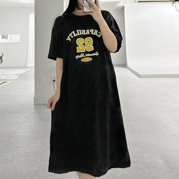 케파 롱원피스 오버핏 홈원피스 반팔 여름 편한 빌리티 원피스 데일리