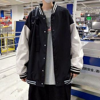 야구점퍼 DRUT7600 야구잠바 오버핏 커플 남녀공용