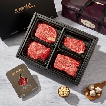 [신세계백화점]의성마늘소 구이정육 선물세트 S2호 1++등급 1.6kg (등심,채끝,불고기,국거리)