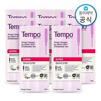 템포 슈퍼 탐폰 체내형생리대 80매