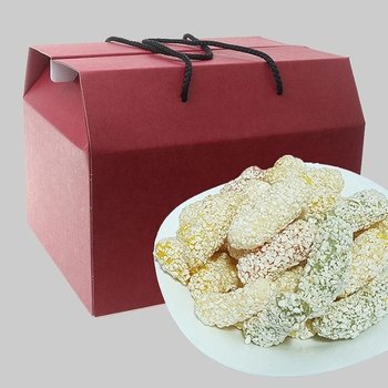 초례청 유과 500g 선물박스 찹쌀유과 유밀과 수제 한과 선물세트 할머니간식 할아버지간식 부모님 추석선물