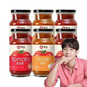 백설 스파게티소스 610g 토마토 x2개+아라비아따 x2개+로제 x2개