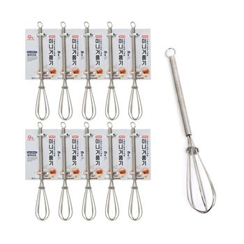 미니 스텐 거품기 10개입 24mm 180mm 주방 도구 세트