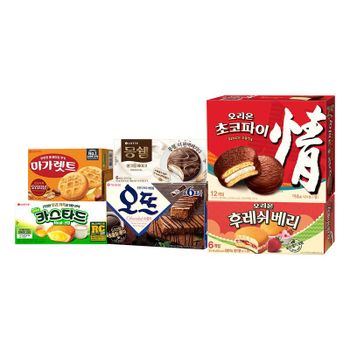 인기 곽과자 파이류 6종 (몽쉘,카스타드,마가렛트,초코파이 등)..[35717890]