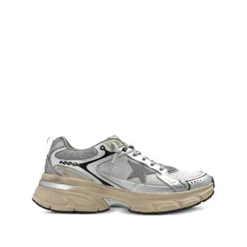 [해외] 골든구스 GMF00724F007843 60320 GREYSILVERBLACK LIGHTSTAR SNEAKERS IN LAMINATED LEATHER