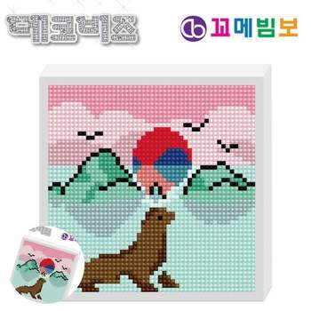 비즈공예키트 DIY보석십자수 데코비즈 150 보석십자수 A03 독도강치