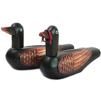 [박씨상방] 목조각 흑기러기(대)