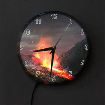 아트박스/꾸밈 nf927-LED시계액자25R_활화산