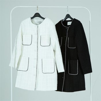 빅사이즈사랑해요 K741L301 쉐도배색버튼원피스 CM (9438528A)