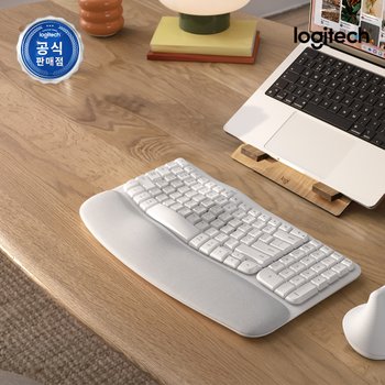 로지텍 코리아 WAVE KEYS FOR MAC 인체공학 무선 키보드