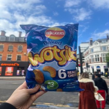 6개입 워커스 워싯츠 왓츠 워짓스 왓싯츠 리얼리 치즈 치즈볼 치즈과자 WALKERS BAKED WOTSITS