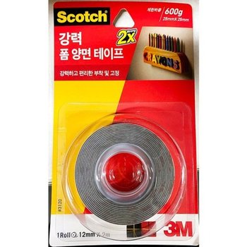 [VCL57OQN]강력 폼 양면 테잎 테이프(3M 12mmx2m)X24개