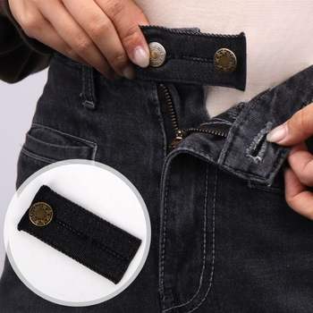 SpaR 청바지 허리늘리기 매직단추 흑청 OWJ60323 하의