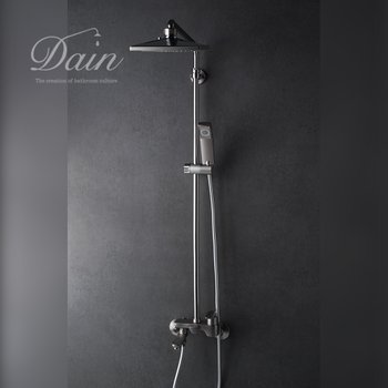 국산 프리미엄 해바라기 샤워 무광니켈 레인샤워 욕실 교체 실버 DB6090MN [다인]