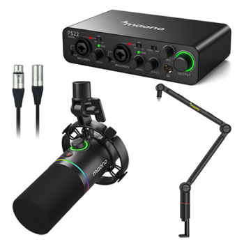 마오노 PS22+PD200X 1인 방송용 유튜브 틱톡 녹음용 오인페 올인원 패키지7