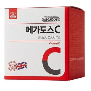 [DAEWON.A.R] 고려은단 메가도스C 비타민C 2000mg 100포 1개 한국 비타민 분말형 스틱