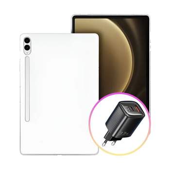 갤럭시탭A9 218ODS23 플러스 투명 젤리 케이스+Toocki 33W 고속충전기