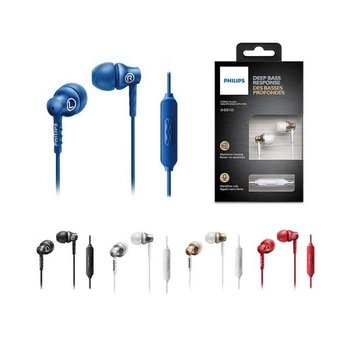 필립스이어폰 SHE8105 블루 유선이어폰 통화가능 게이밍이어폰 커널형 줄이어폰