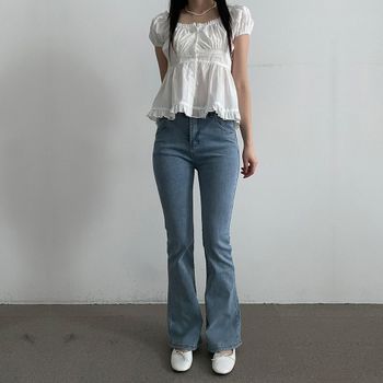 세미 CSDN9493 롱 부츠컷 골반청바지 나팔바지