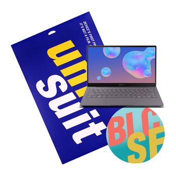 [유니슈트] 갤럭시 북 S LTE NT767XCL 블루라이트 차단 2매+서피스(상/하판/팜레스트) 슈트 3종 세트(UT220273_2)