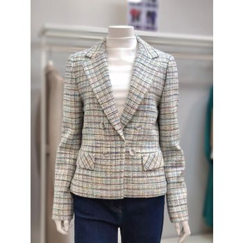 베스띠벨리 컬러 스티치 트위드 숏 자켓(BK-JAC2114-0)