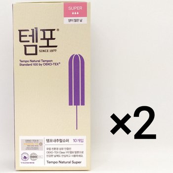 템포 내추럴 슈퍼 10개입 2통