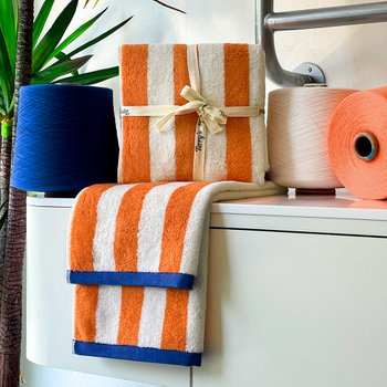 [12% 쿠폰] 테리스페셜 200g 팝어닝 스트라이프 호텔수건 5장 타올 타월 수건세트