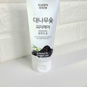 해피바스 대나무숯 피지흡착 클렌징 폼 200g