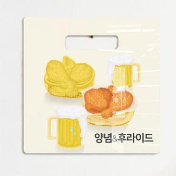 아트박스/꾸밈 nt619-행잉액자_양념반후라이드반(정사각형)