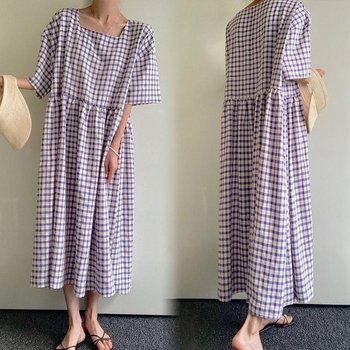 위쉬몰 TG 펌킨스퀘어체크원피스(P724H307) 빅사이즈 (10602483A)